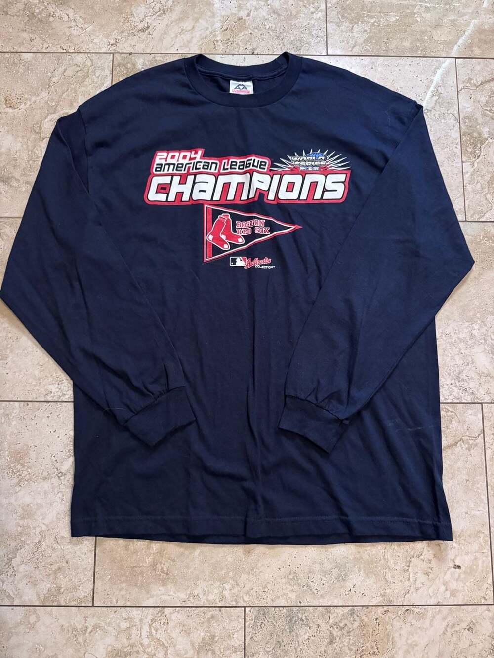 Alstyle Apparel 2004 American League Champions Boston Red Sox Long Sleeve
